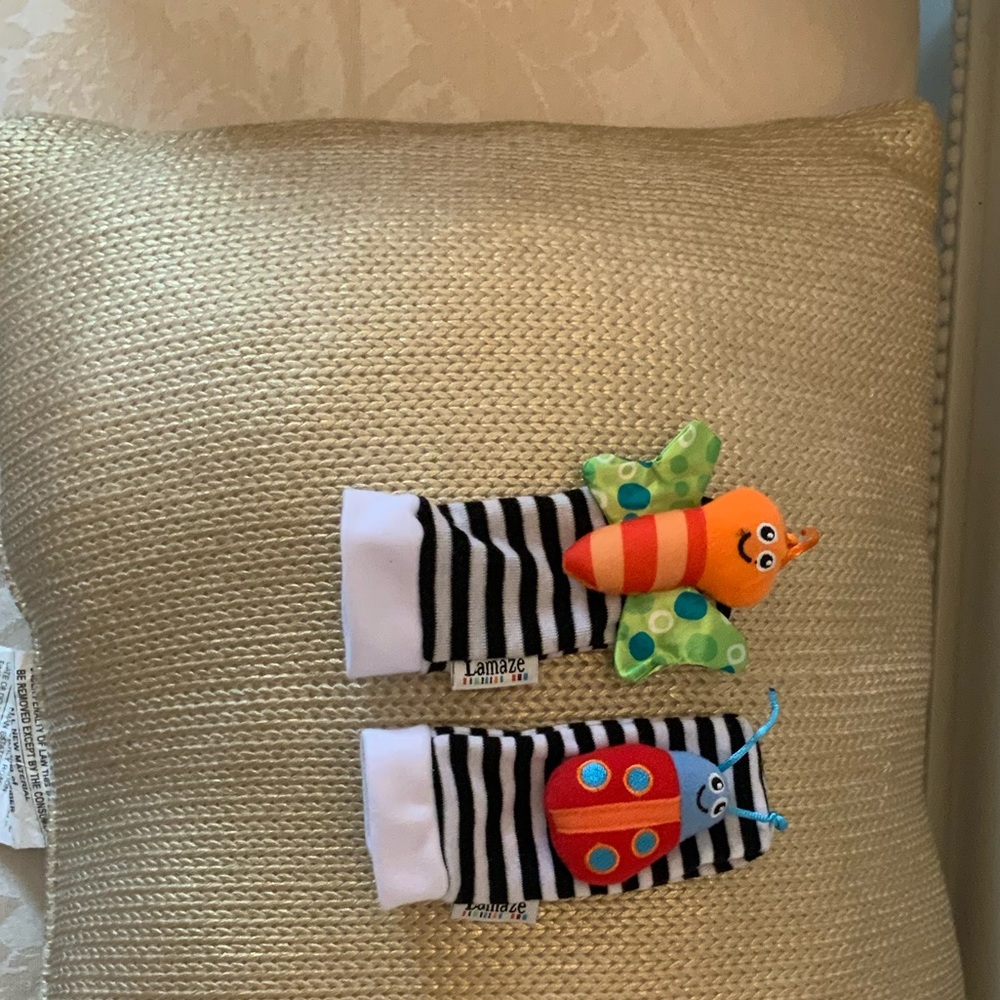 Baby socks with rattles NWOT